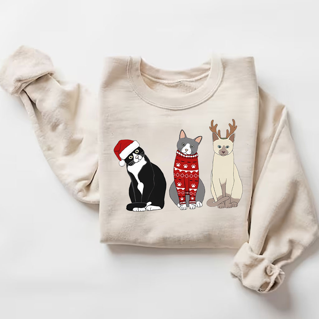 Christmas Cat Sweatshirt