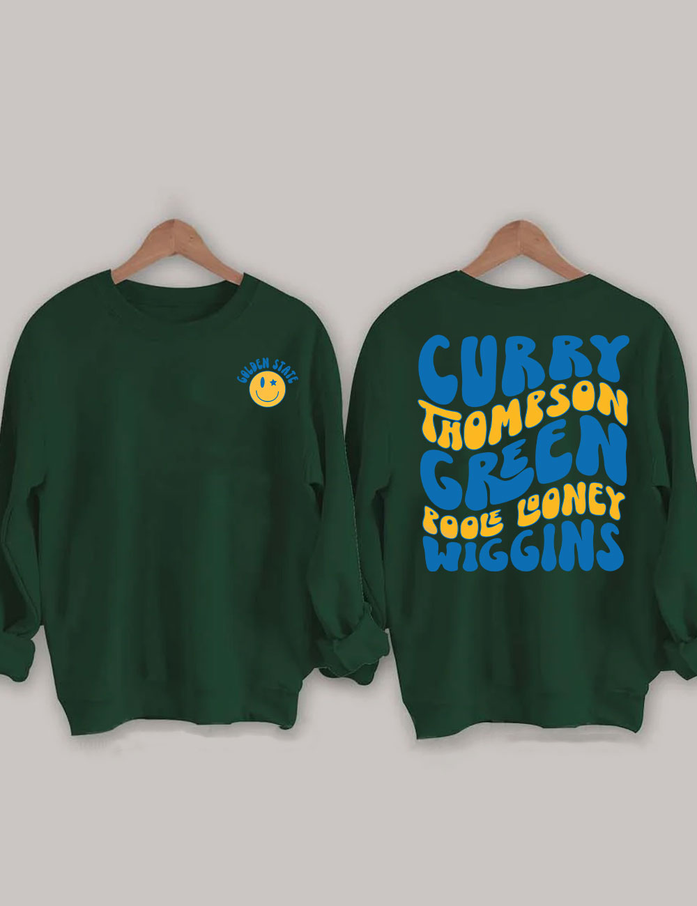 Retro Golden State Basketball Players Sweatshirt