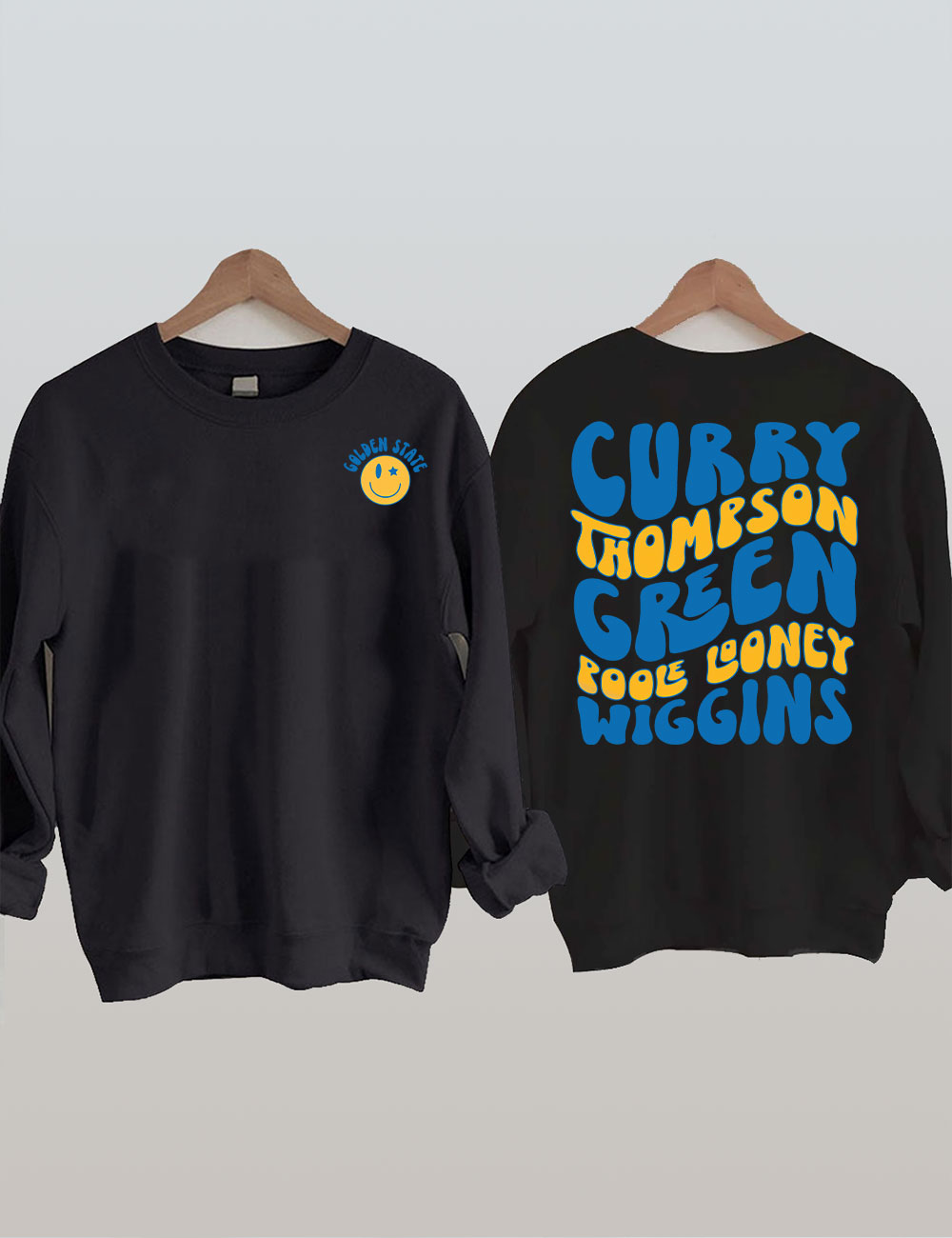 Retro Golden State Basketball Players Sweatshirt