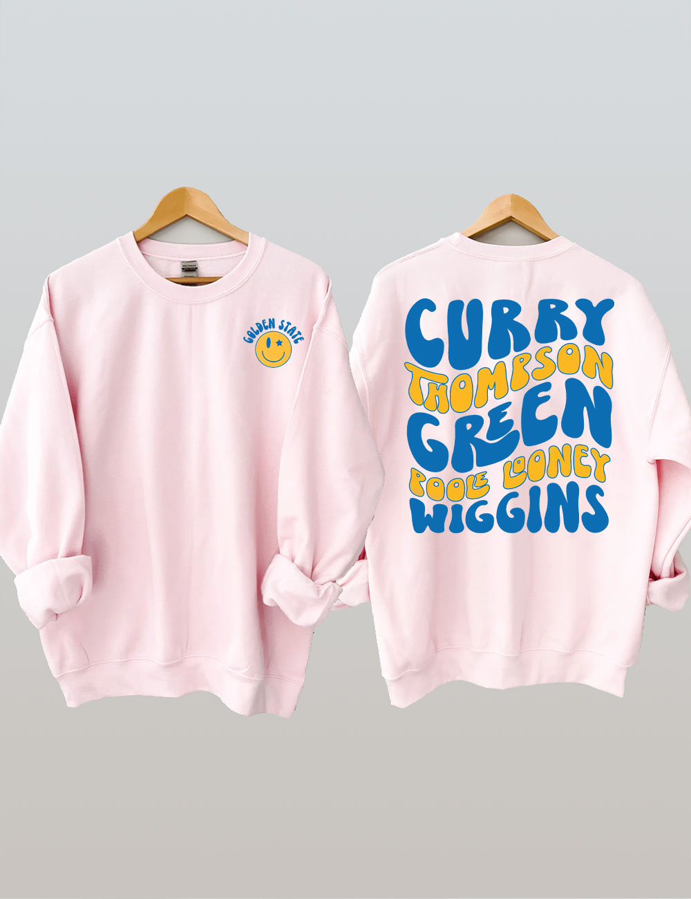 Retro Golden State Basketball Players Sweatshirt