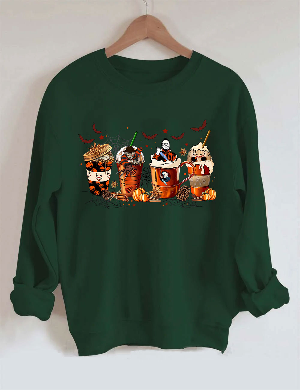 Skeleton Coffee Cups Sweatshirt