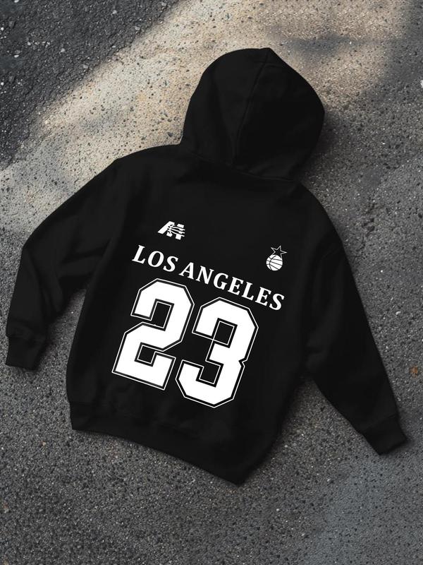 Men's Christ Cross & Letter Print Drop Shoulder Hoodie, Fashion Casual Regular Fit Drawstring Pocket Hooded Sweatshirt for Daily Holiday Outdoor Wear, Men Clothing for Fall & Winter, Winter Apparel