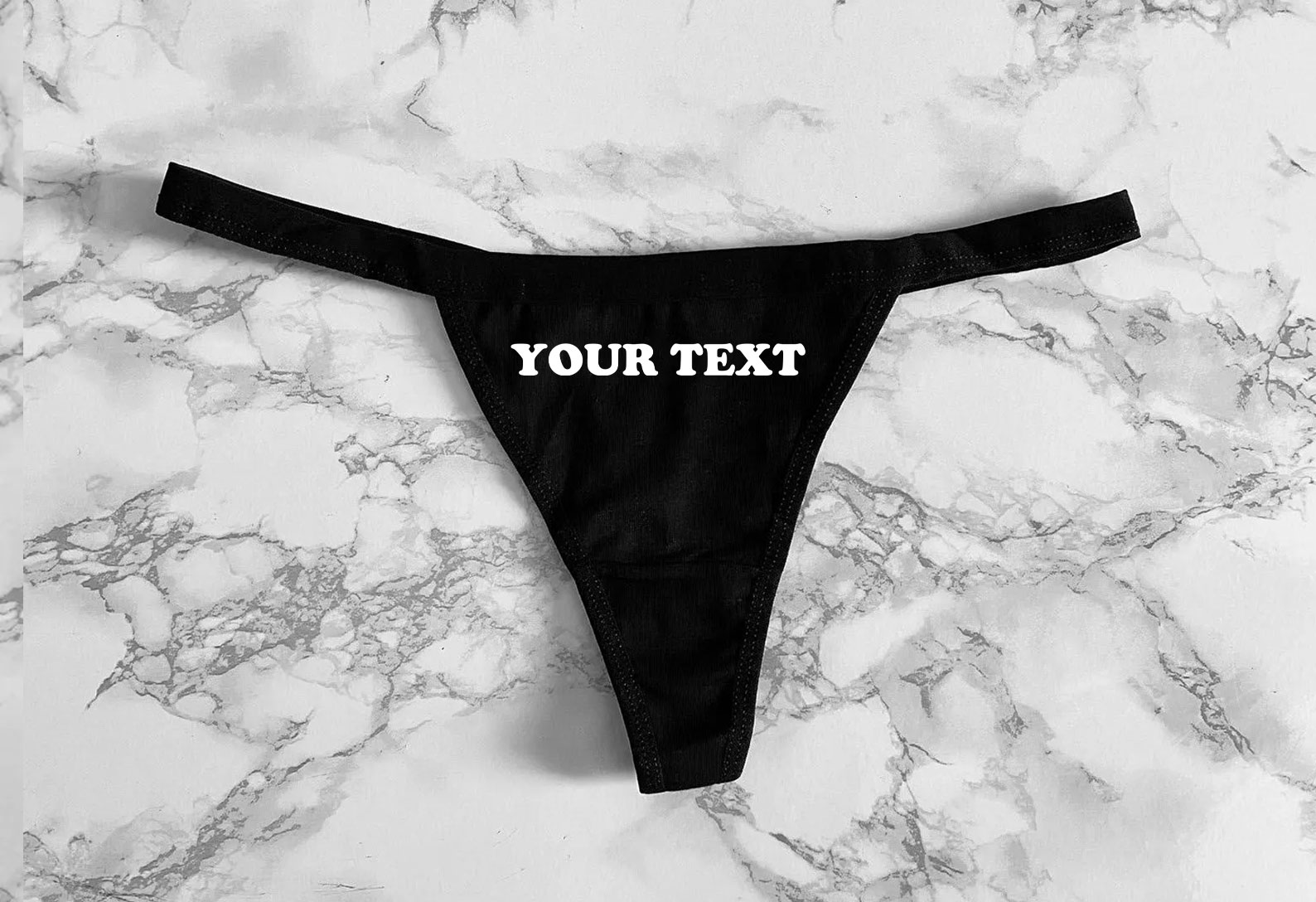 3pcs Custom Text Women's Thong Underwear