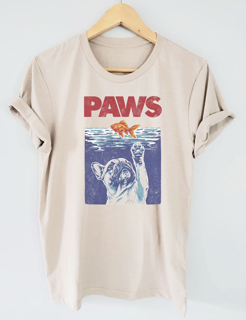 Paws Parody French Bulldog T-shirt