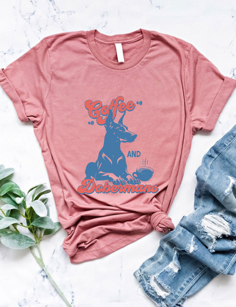 Coffee and Dobermans T-shirt