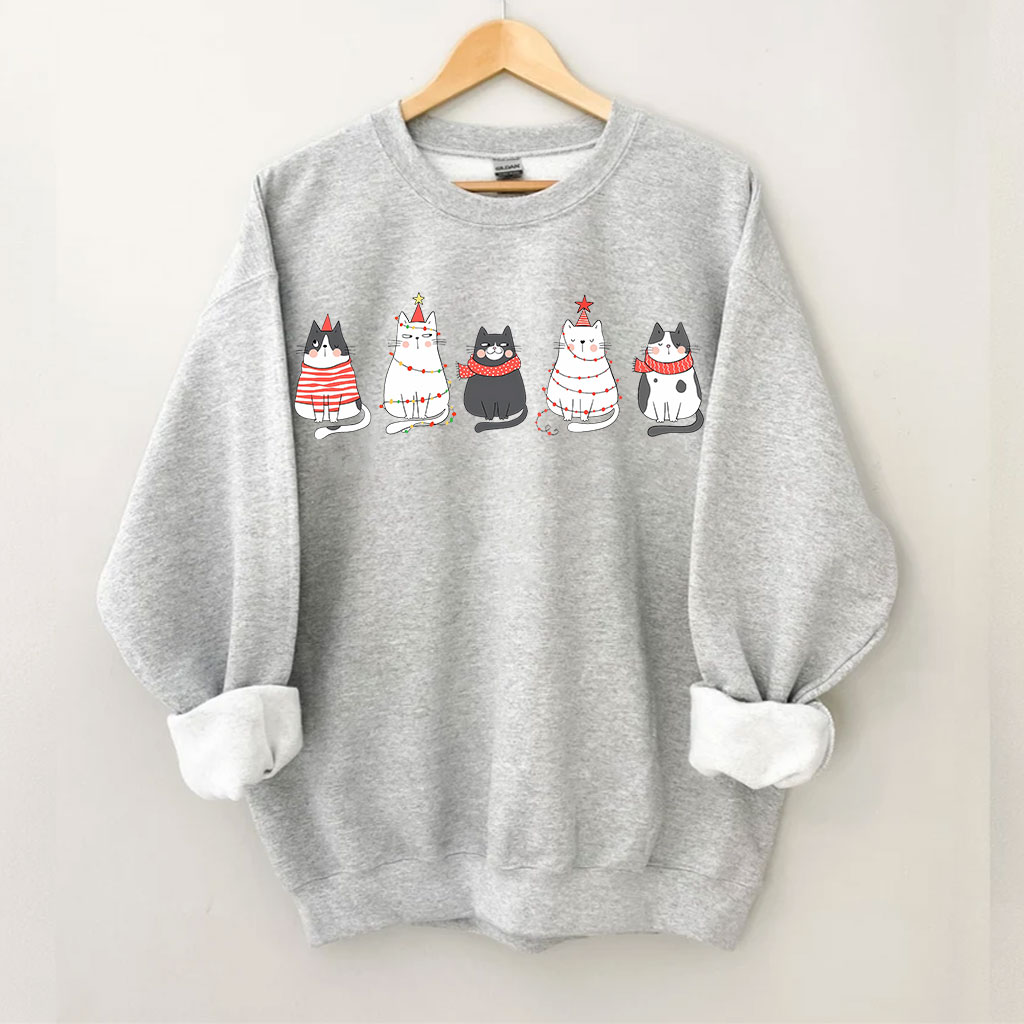 Cute Cat Christmas Sweatshirt
