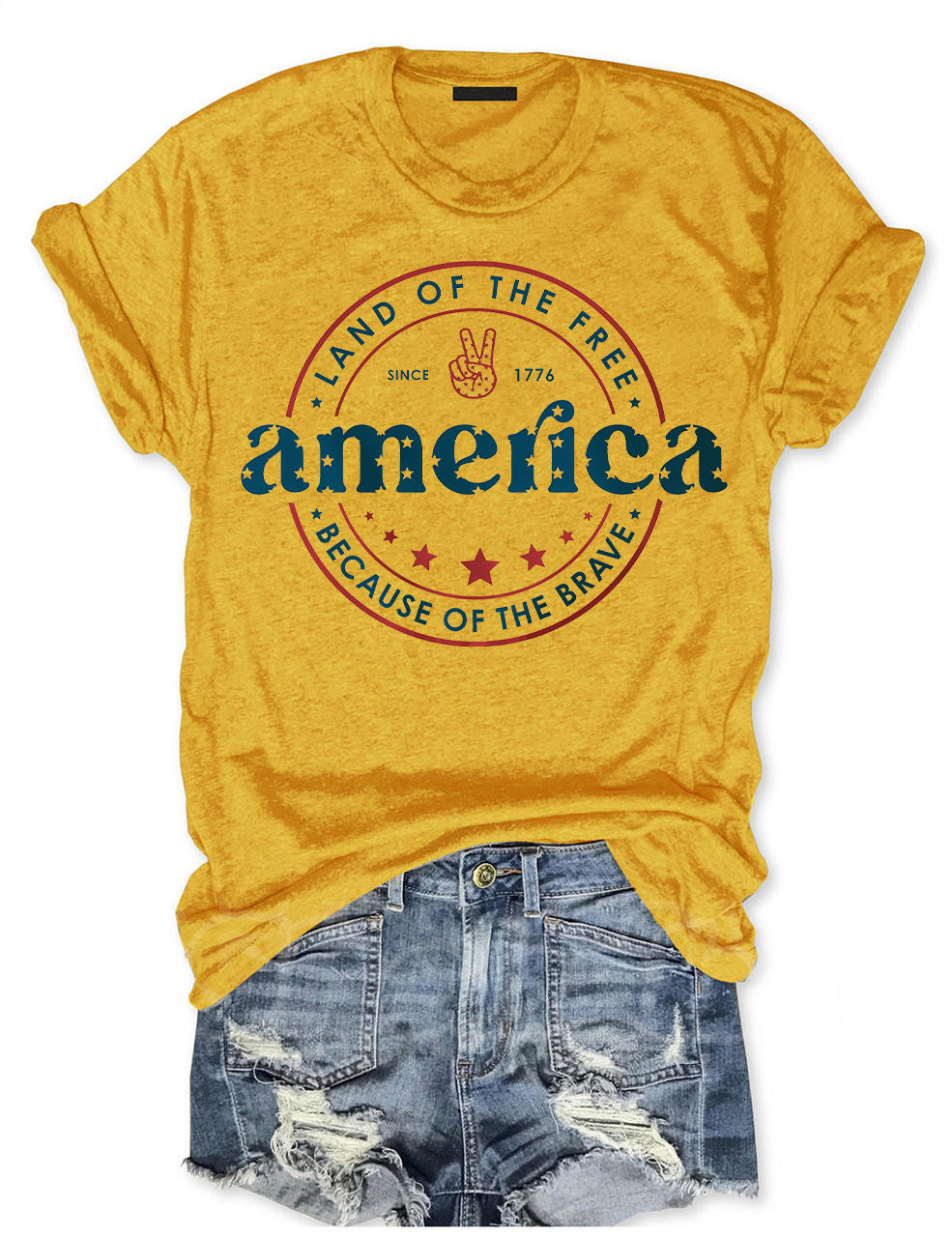 America Land Of The Free Because Of The Brave T-shirt