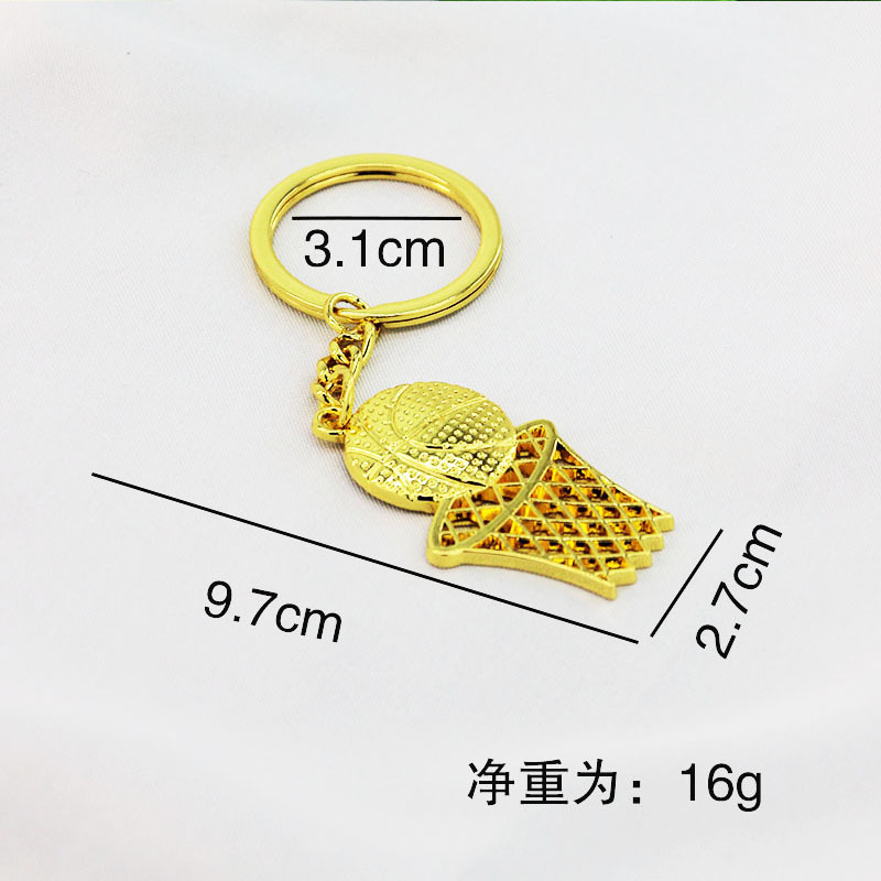 Metal Bowling Ball Keychain Sports Meeting Badminton Soccer Gift Golf Pendant Tennis Table Tennis Key