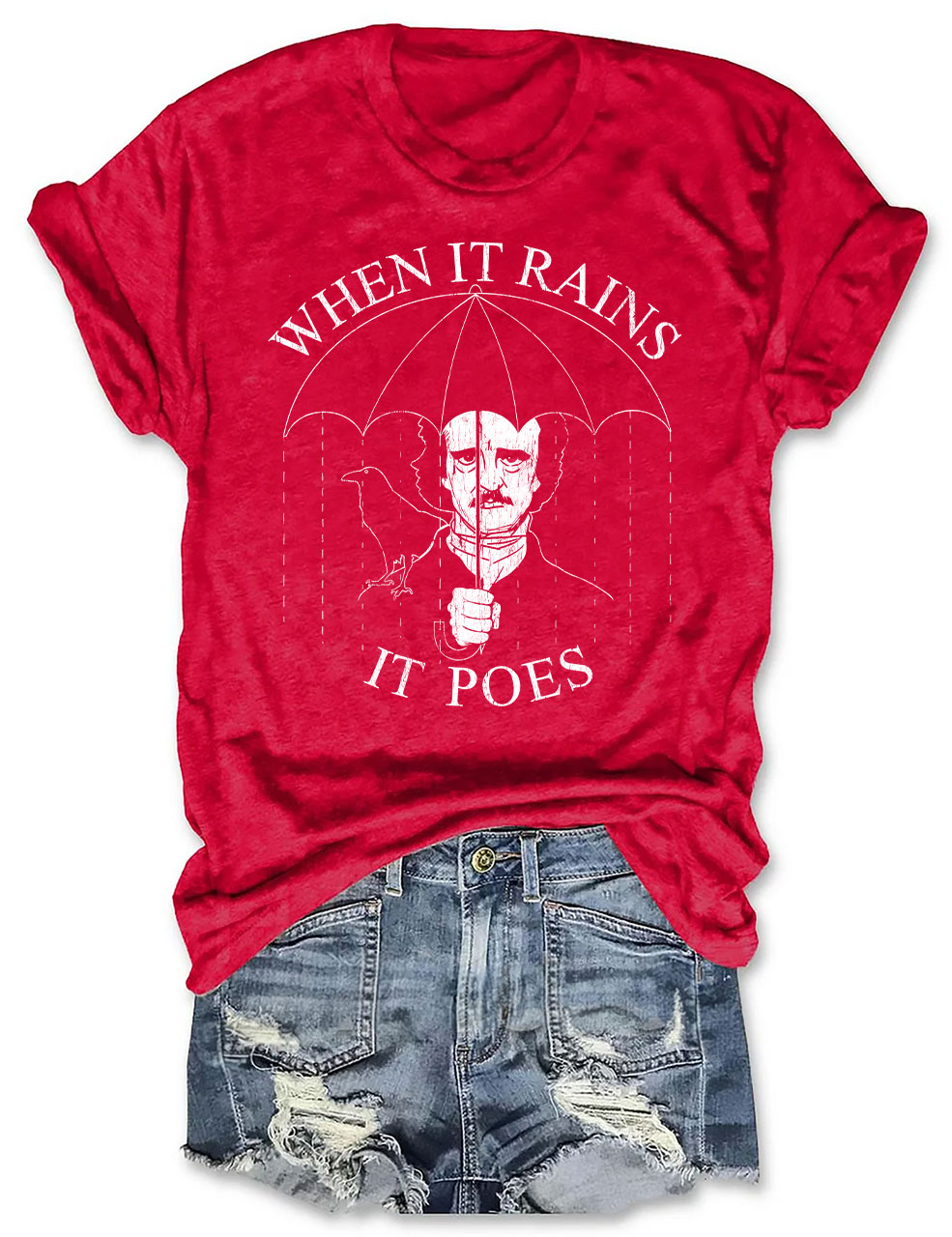 When It Rains It Poes T-shirt