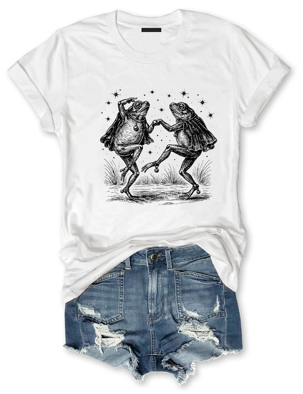 Vintage Frog Illustration Funny T-Shirt