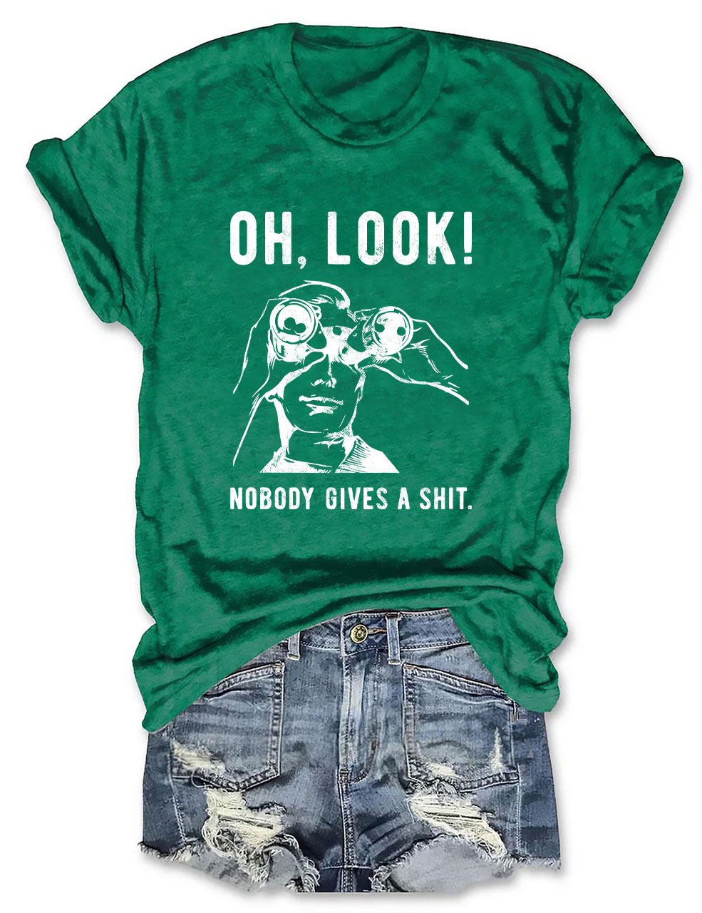 Oh, Look Nobody Gives A Shit Funny Sarcastic T-Shirt