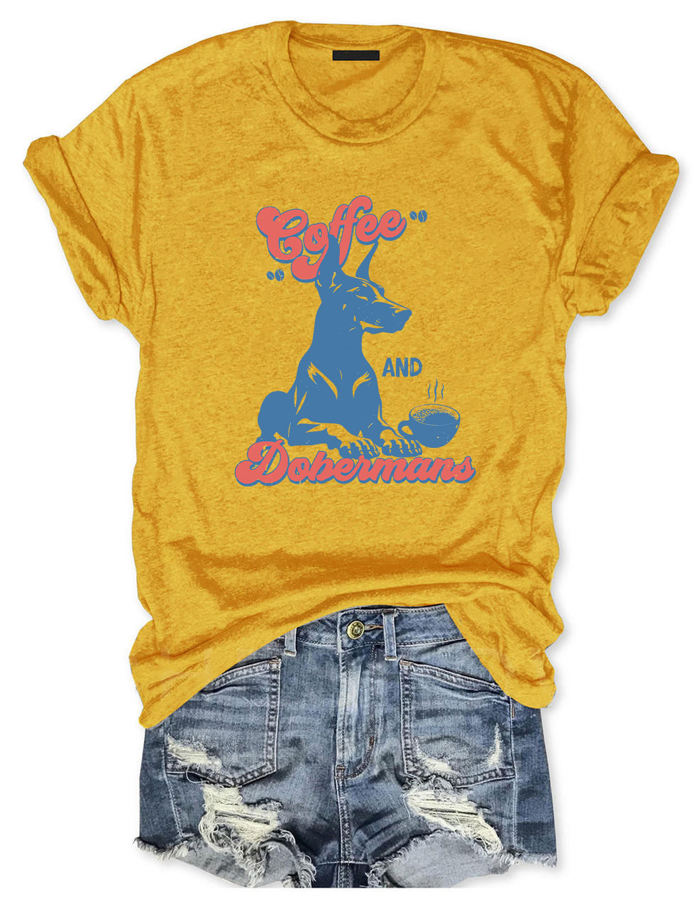 Coffee and Dobermans T-shirt
