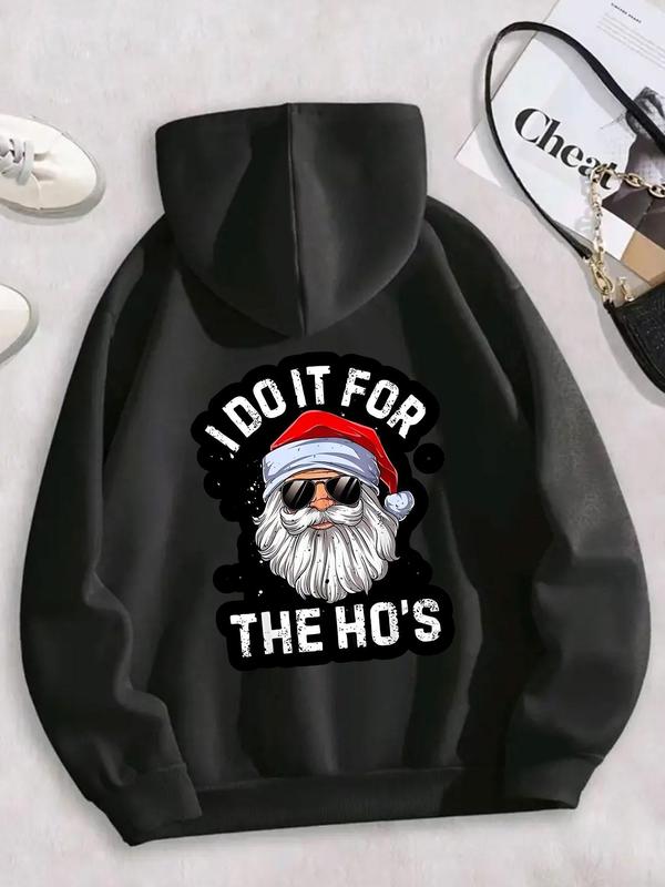 Men's Christ Cross & Letter Print Drop Shoulder Hoodie, Fashion Casual Regular Fit Drawstring Pocket Hooded Sweatshirt for Daily Holiday Outdoor Wear, Men Clothing for Fall & Winter, Winter Apparel