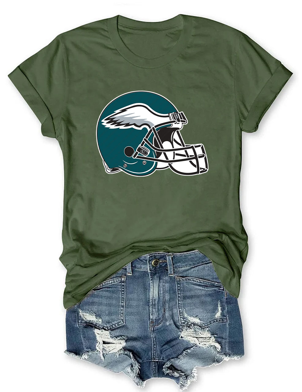 Eagles Helmet Football T-Shirt