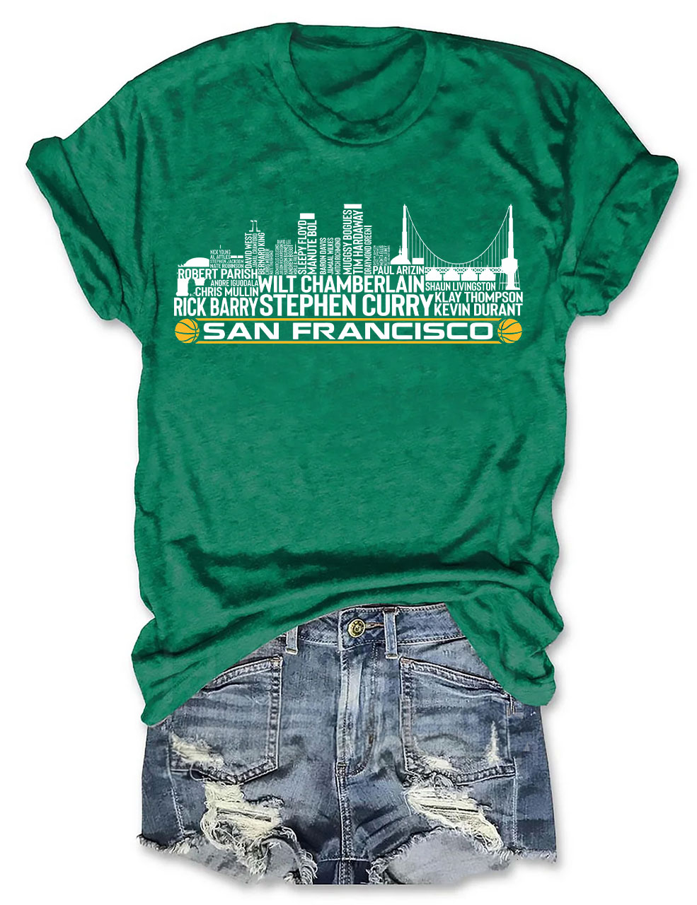 Golden State Basketball Team All Time T-Shirt