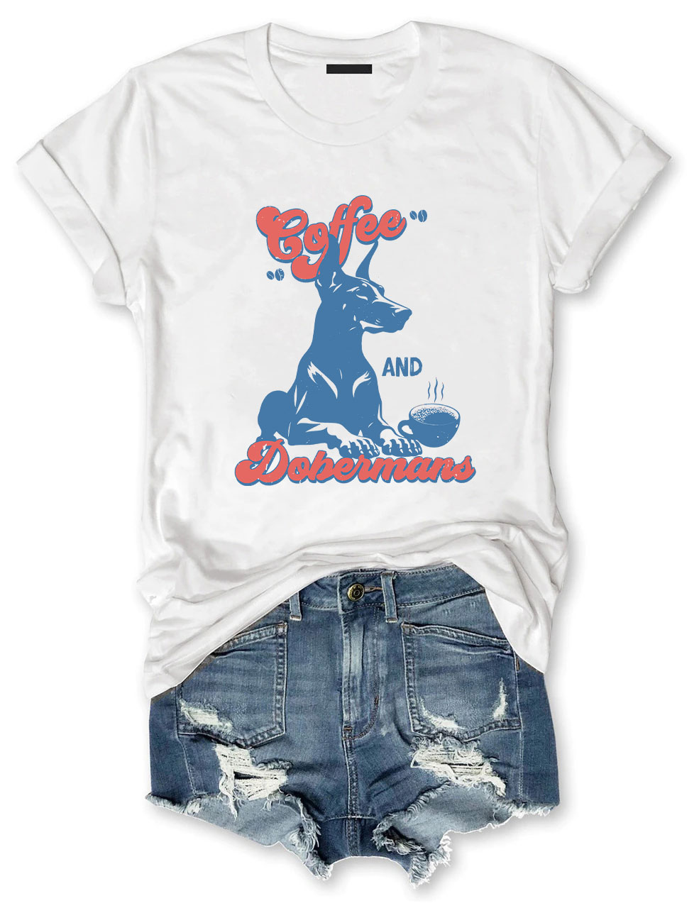 Coffee and Dobermans T-shirt