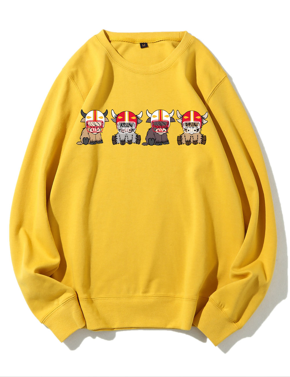 Kansas City Highland Cow Football Sweatshirt