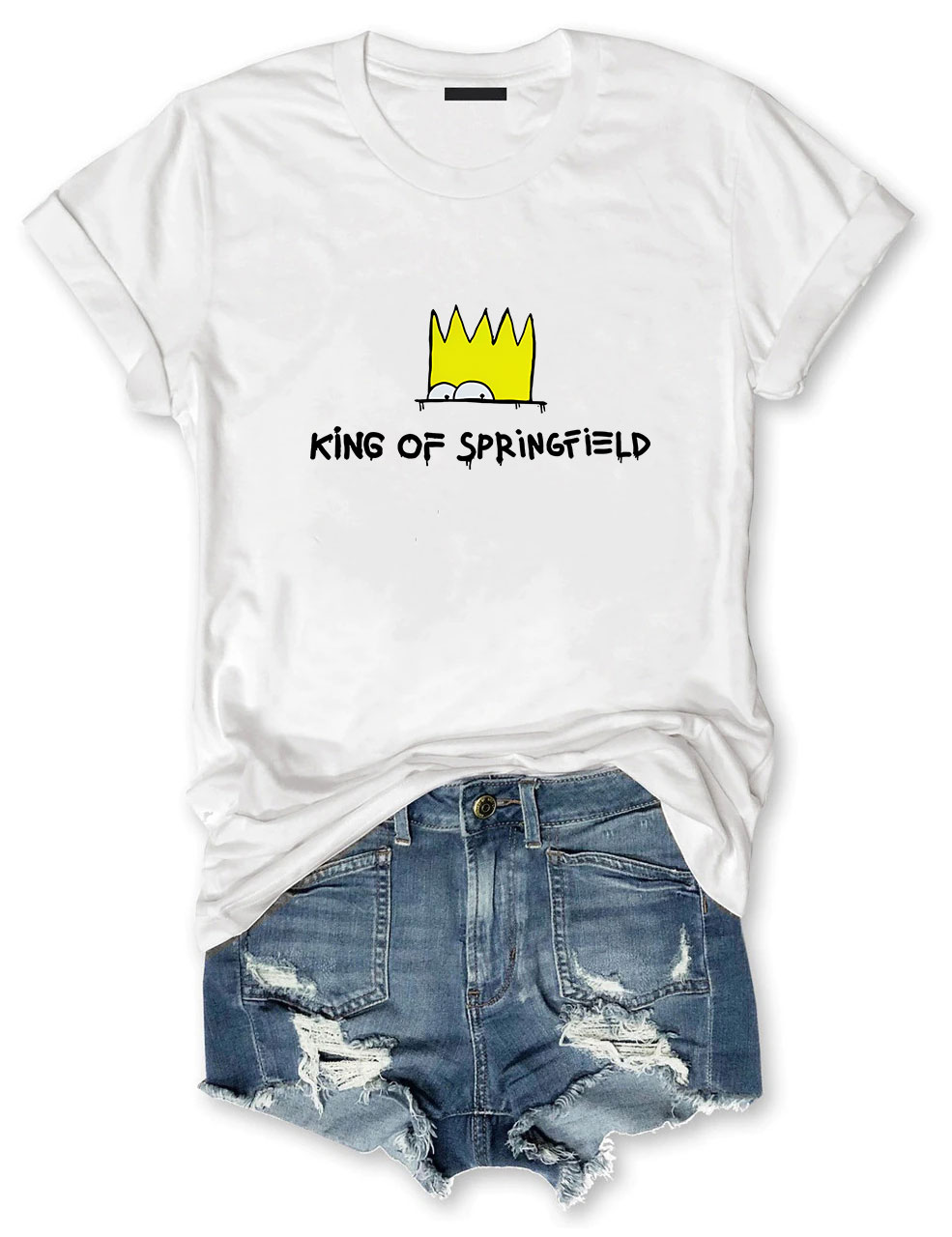 Bart Simpson King Of Springfield Funny T-Shirt