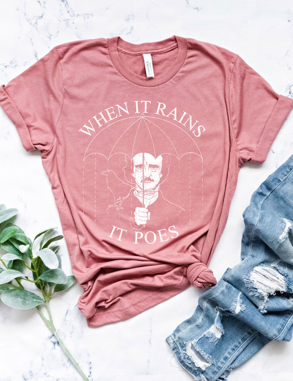 When It Rains It Poes T-shirt