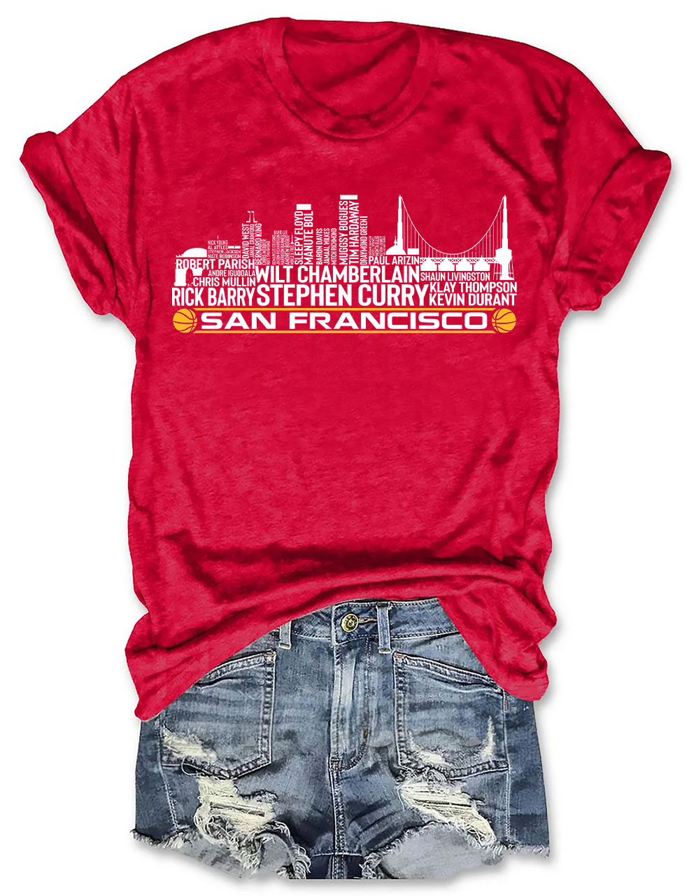Golden State Basketball Team All Time T-Shirt