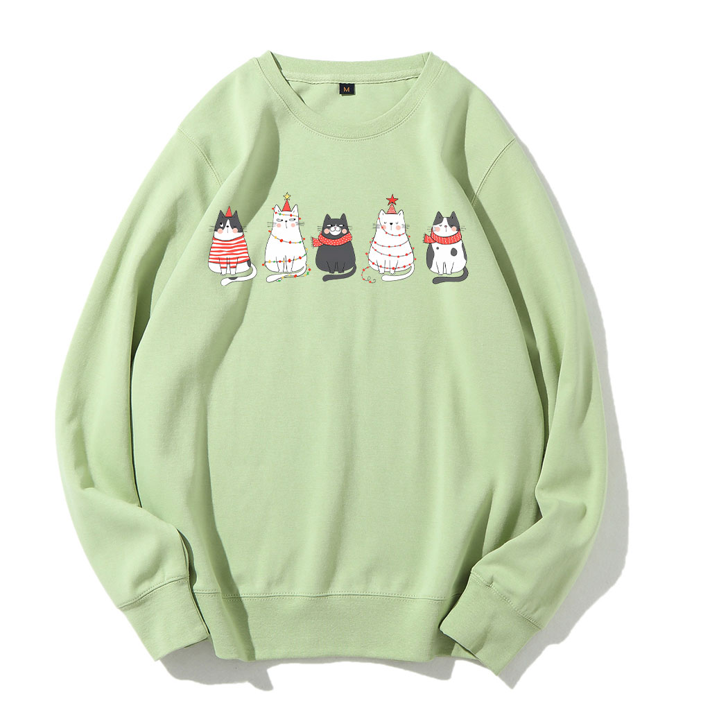 Cute Cat Christmas Sweatshirt