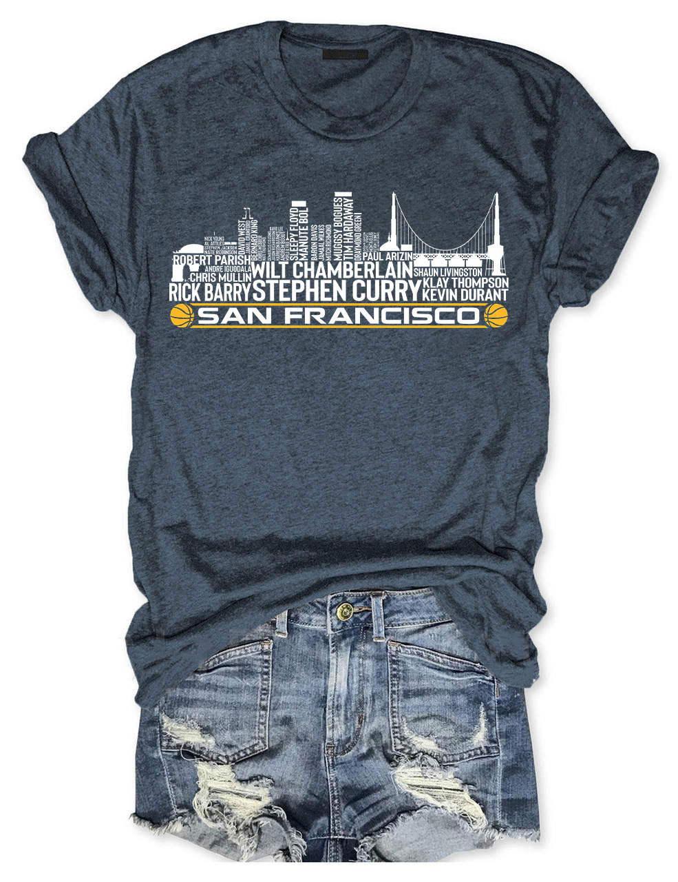 Golden State Basketball Team All Time T-Shirt