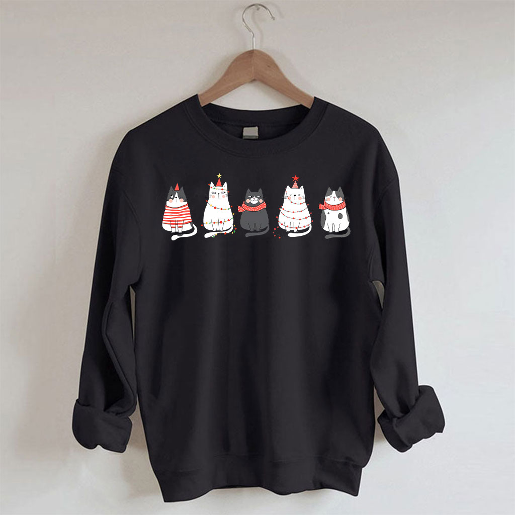 Cute Cat Christmas Sweatshirt