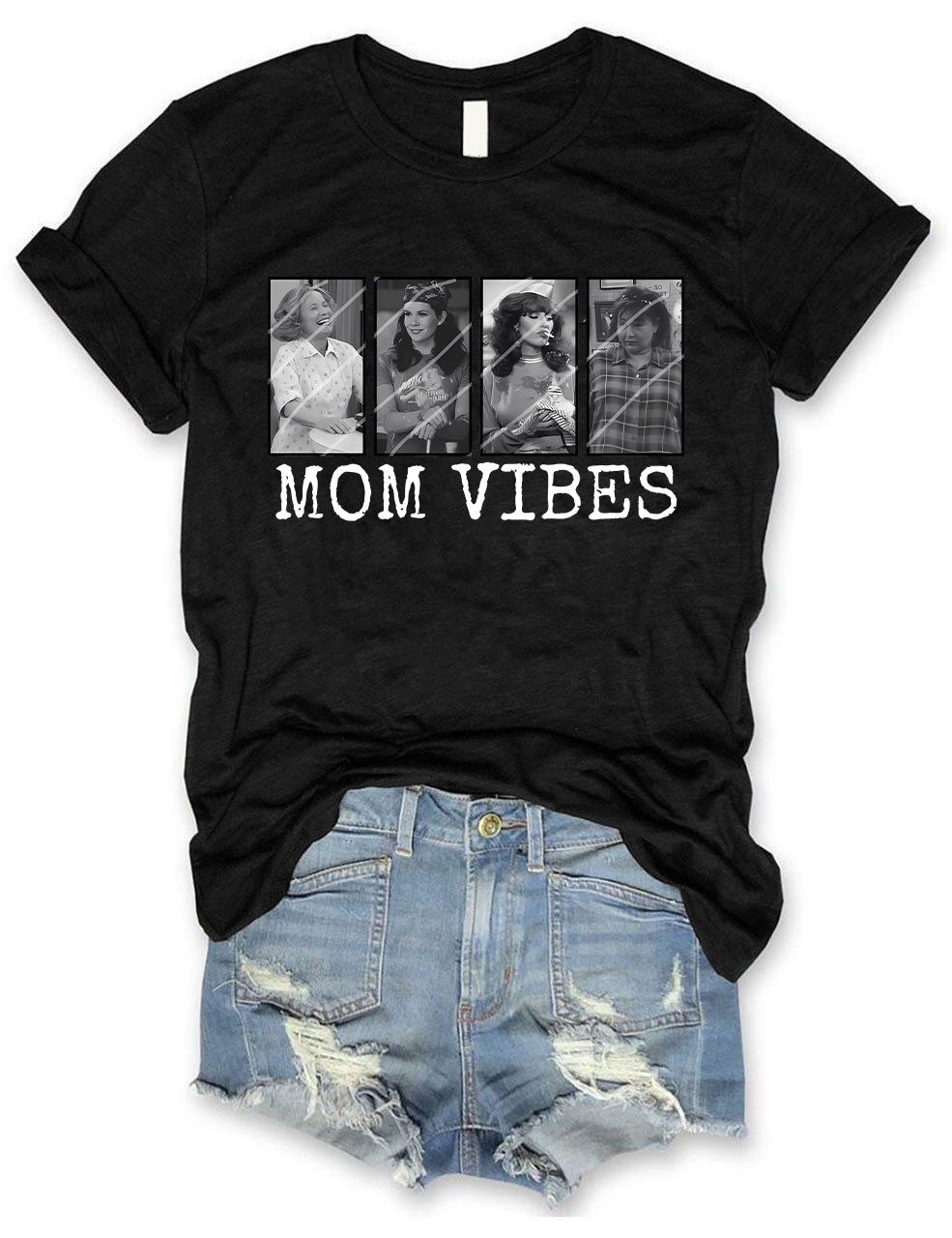 Retro 90��s Mom Vibes T-shirt