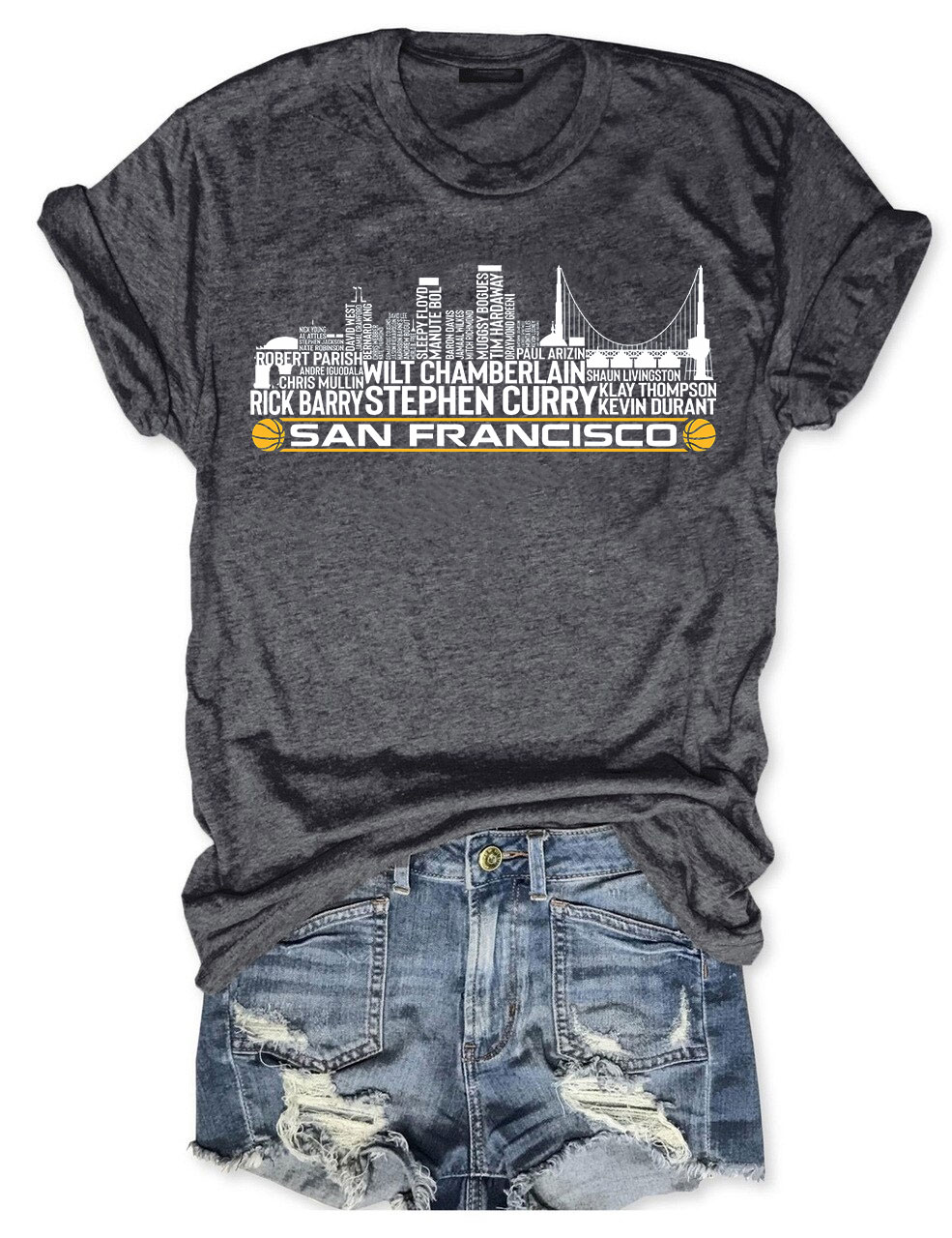 Golden State Basketball Team All Time T-Shirt