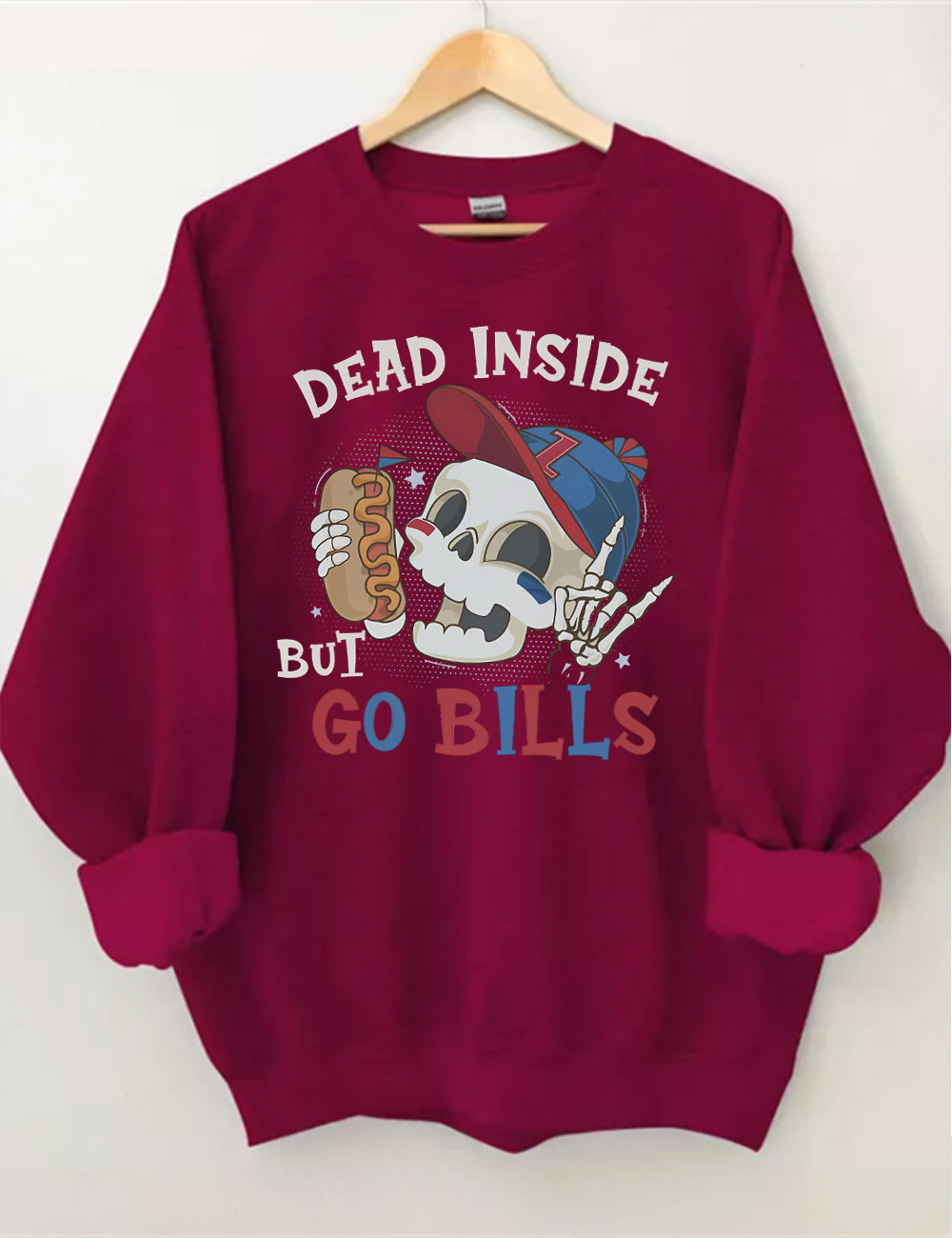 Dead Inside But Go Bills Sweatshirt