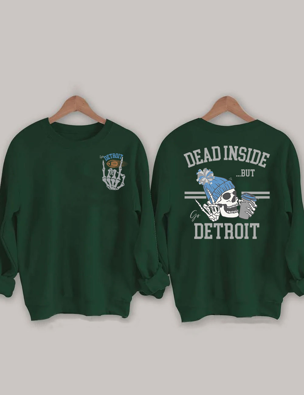 Dead Inside Detroit Football Sweatshirt
