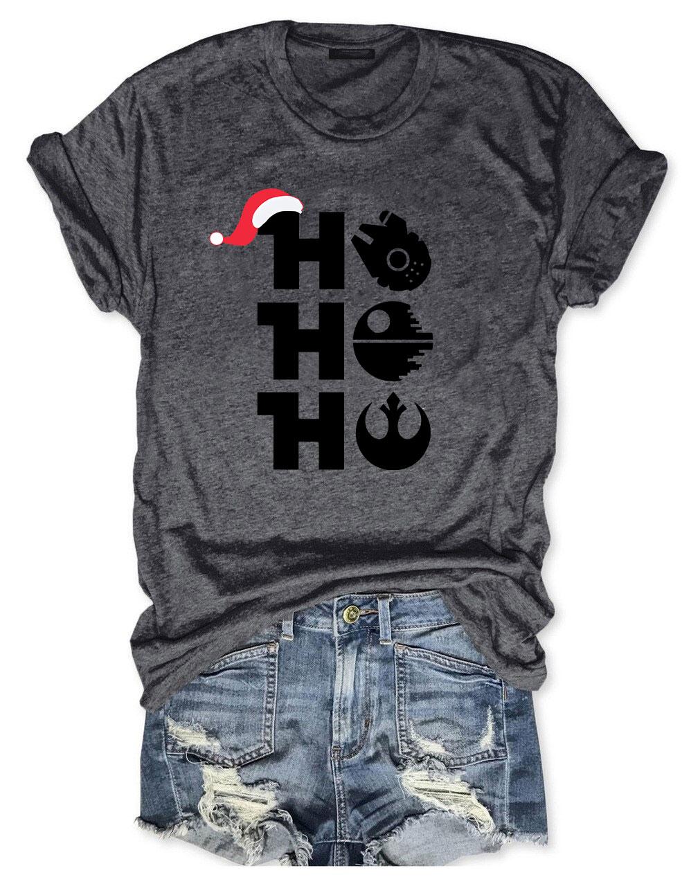 Ho Ho Ho Star Wars Christmas Funny T-shirt