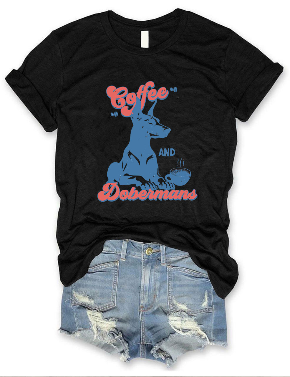 Coffee and Dobermans T-shirt