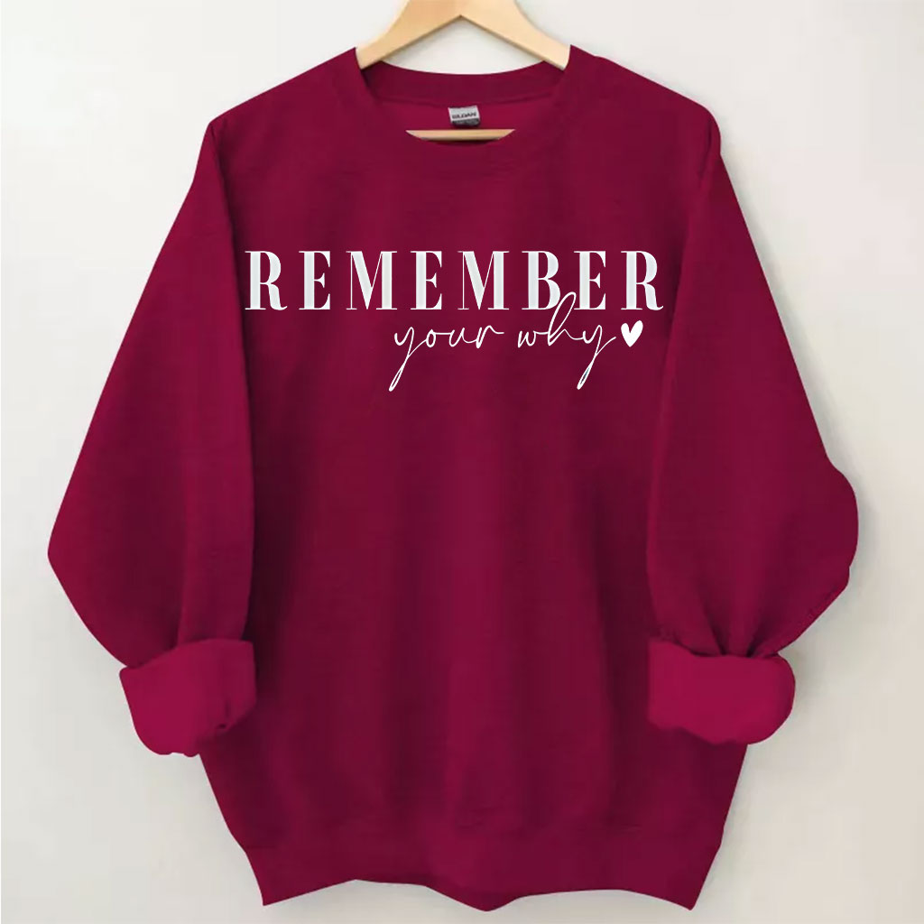 Remember Your Why Sweatshirt