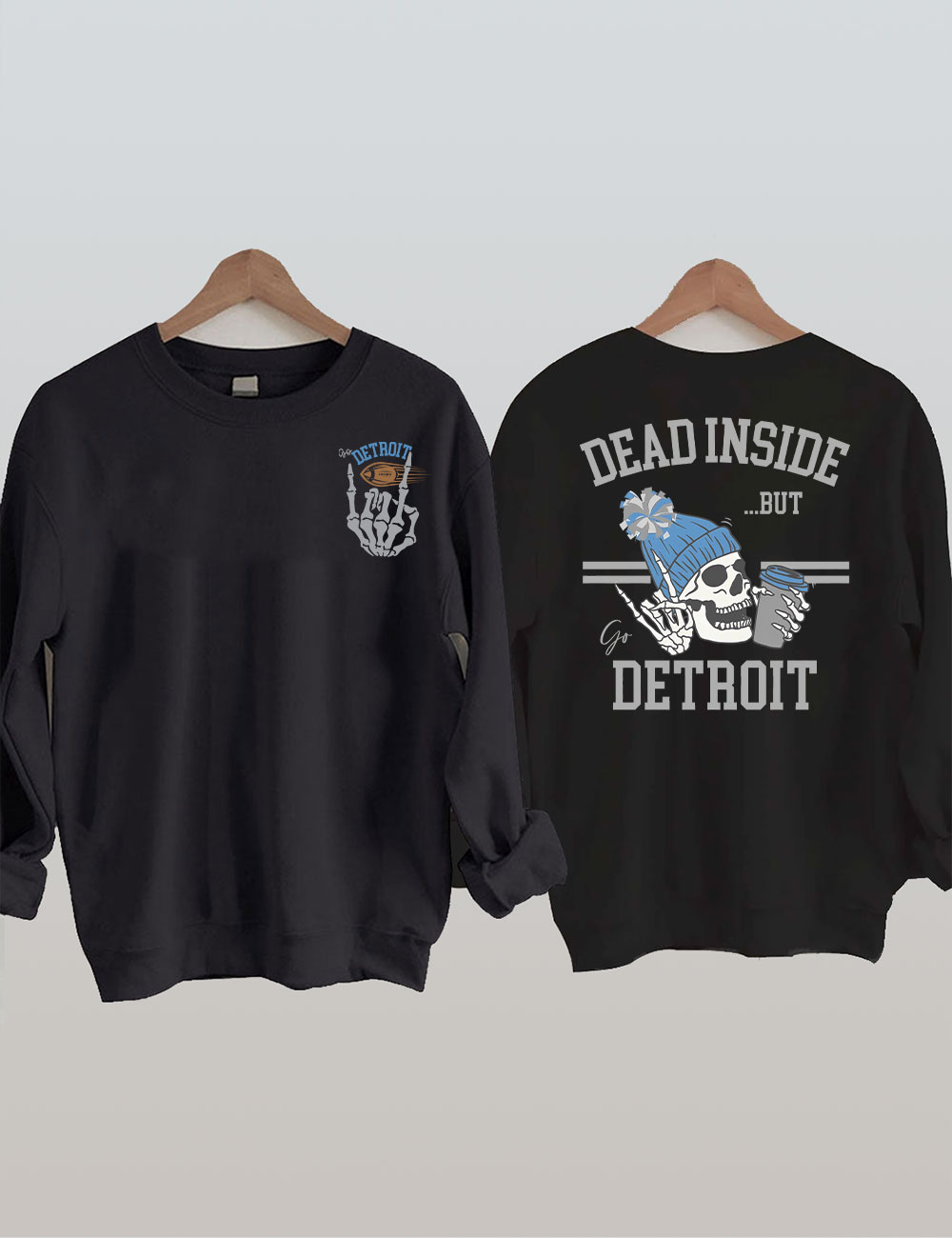 Dead Inside Detroit Football Sweatshirt