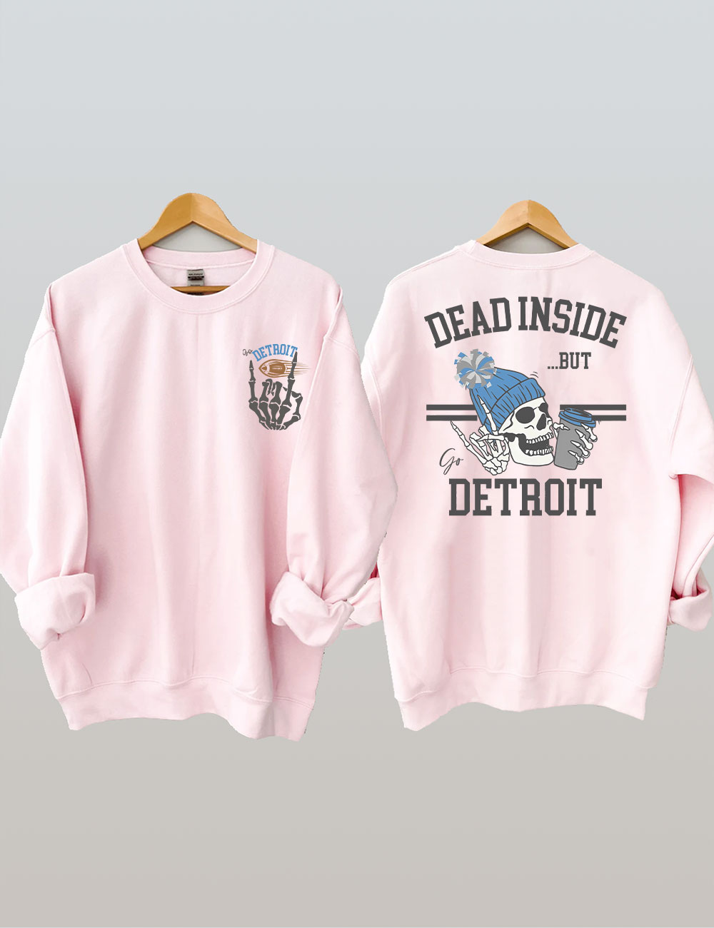Dead Inside Detroit Football Sweatshirt
