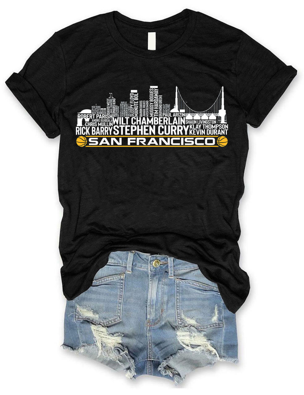 Golden State Basketball Team All Time T-Shirt