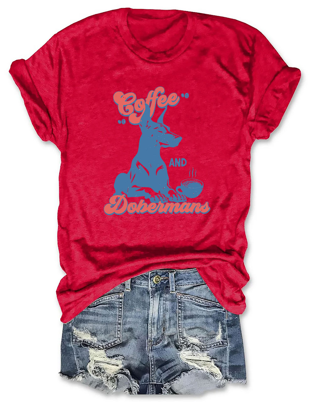 Coffee and Dobermans T-shirt