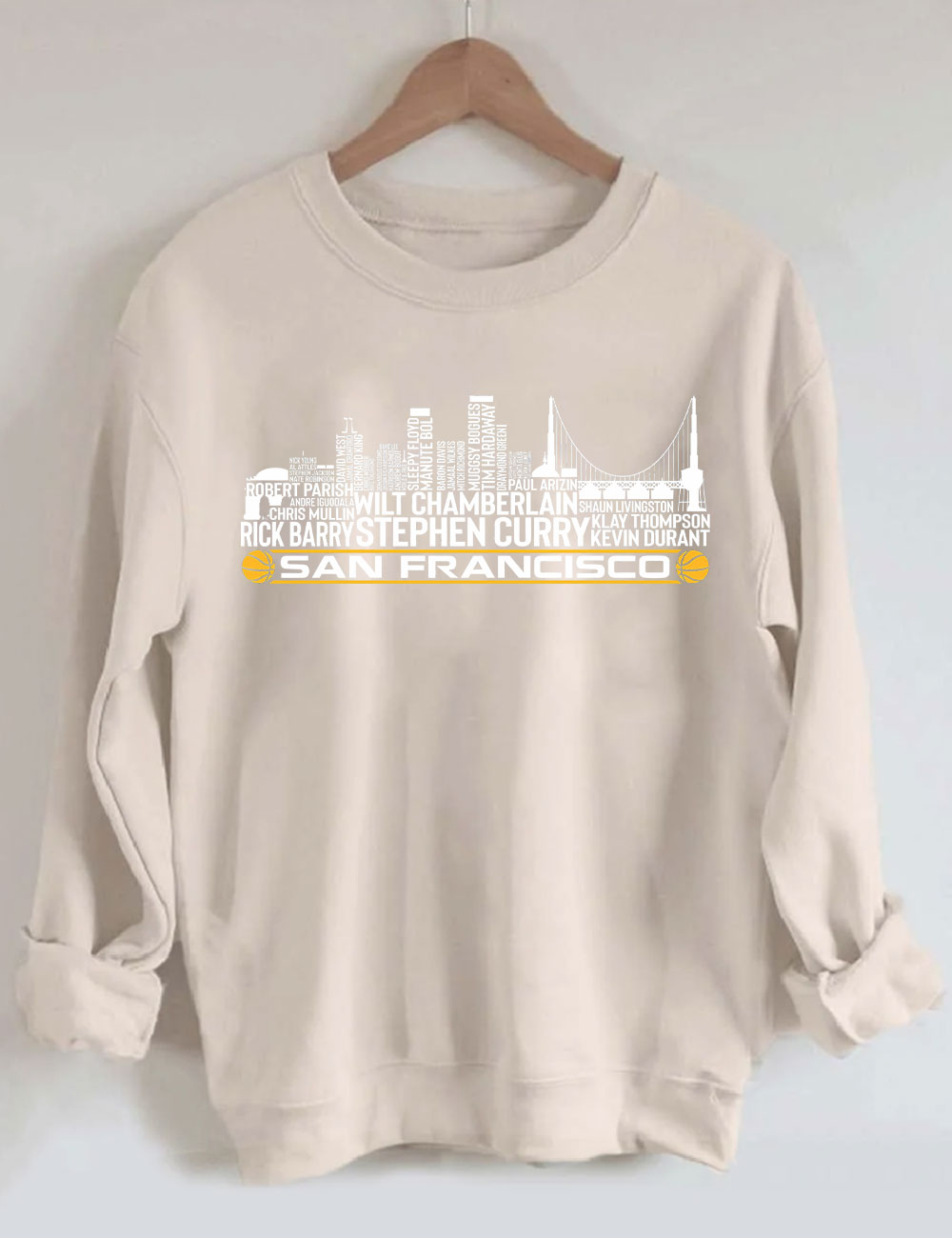 Golden State Basketball Team All Time Sweatshirt