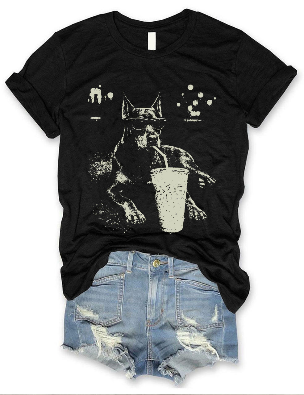 Doberman Iced Coffee T-shirt