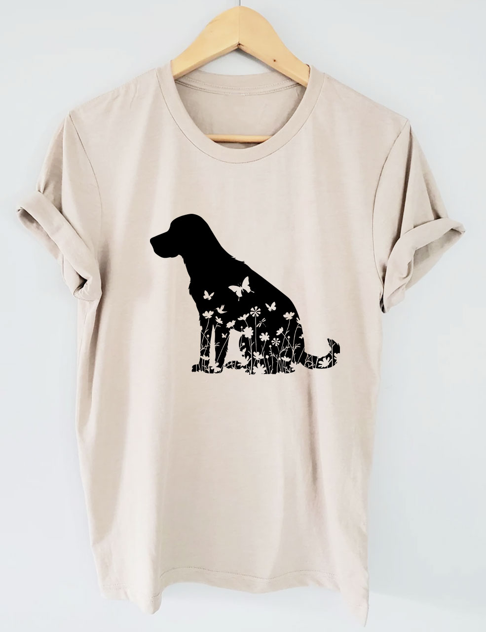 Floral Labrador Mom Funny T-shirt