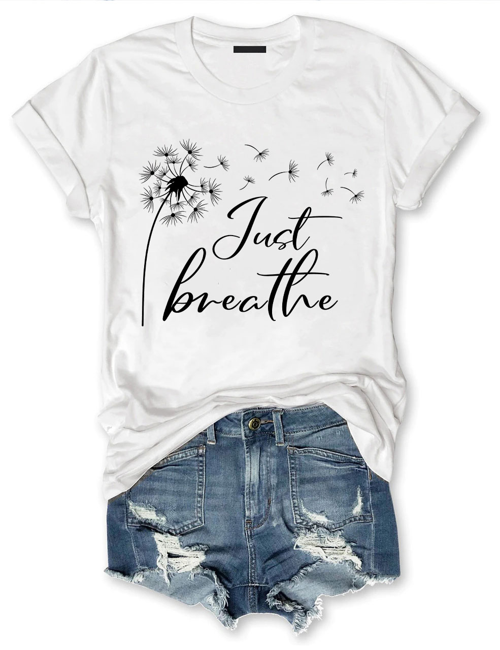 Just Breathe Dandelion T-shirt