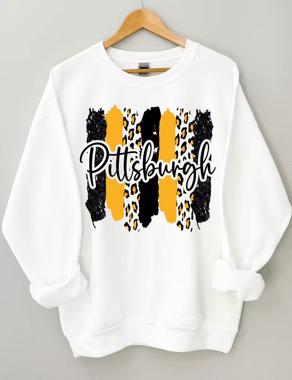 Leopard Pittsburgh Steelers Football Sweatshirt