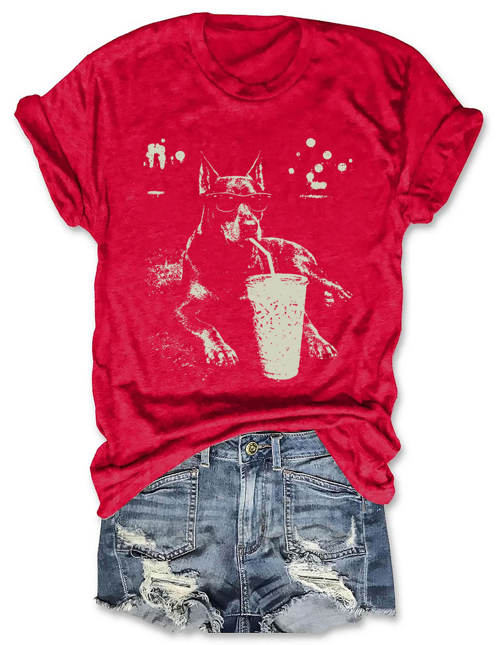 Doberman Iced Coffee T-shirt