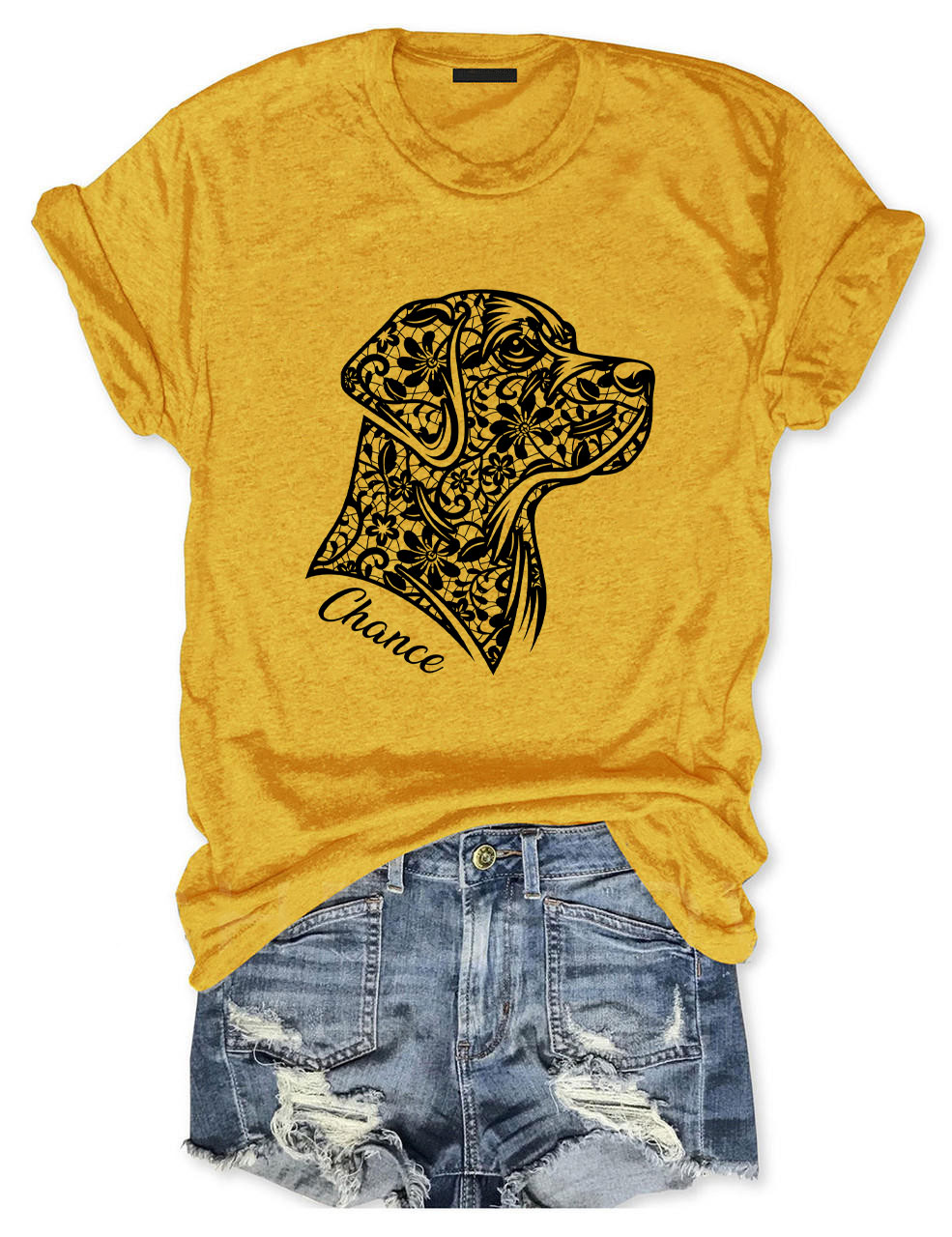Custom Faux Lace Labrador T-shirt