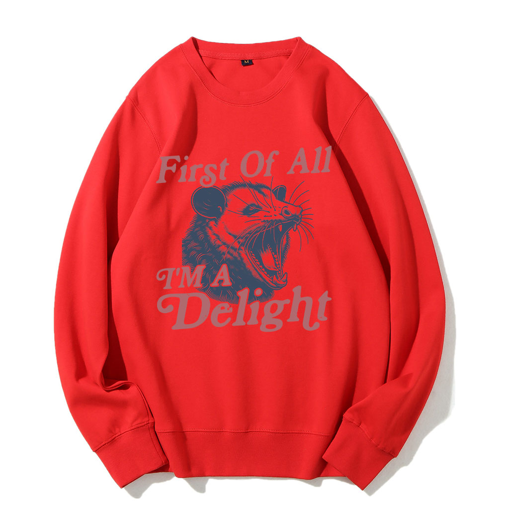 First of All, I'm a Delight Sweatshirt