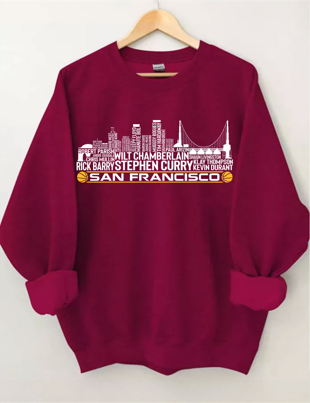 Golden State Basketball Team All Time Sweatshirt