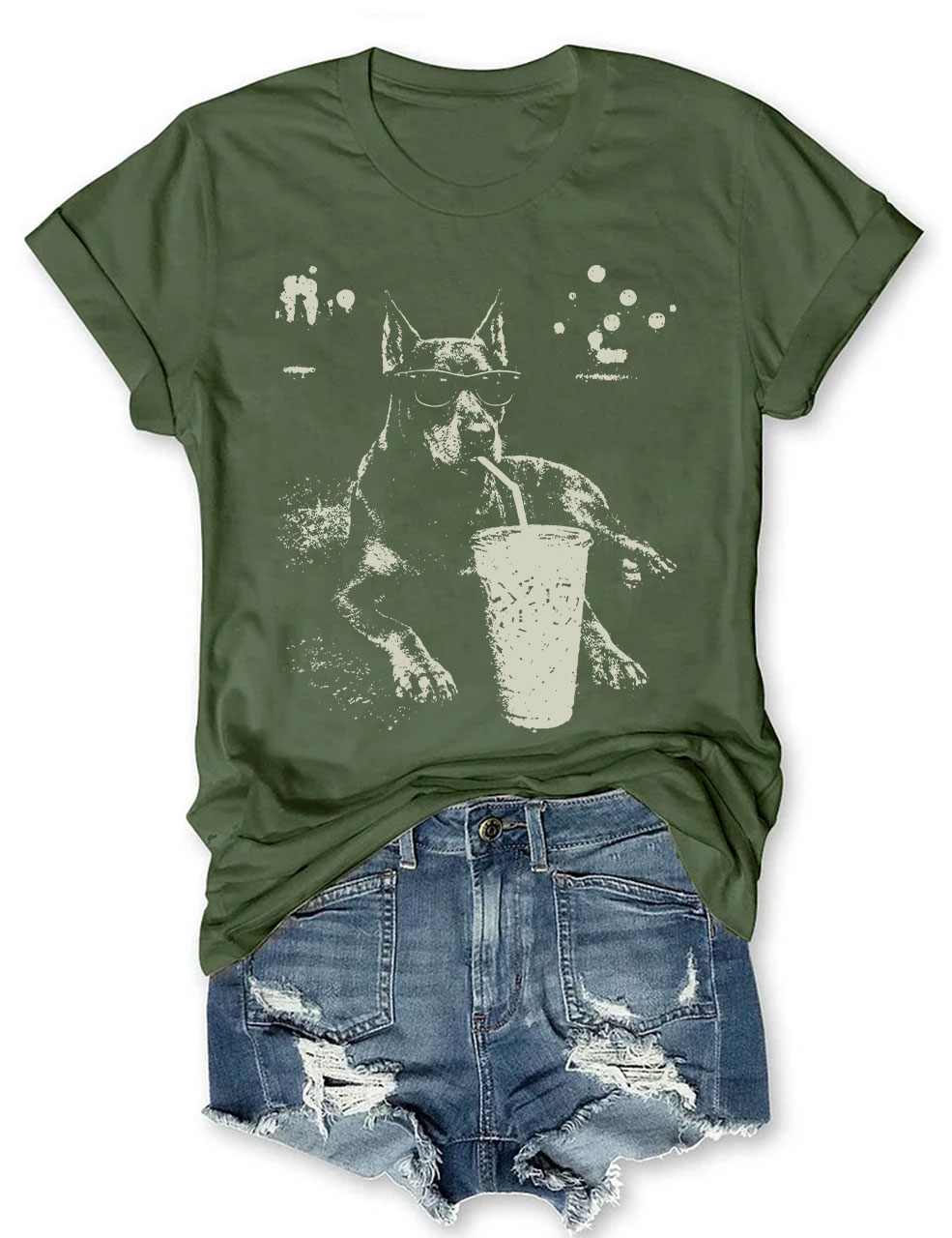 Doberman Iced Coffee T-shirt