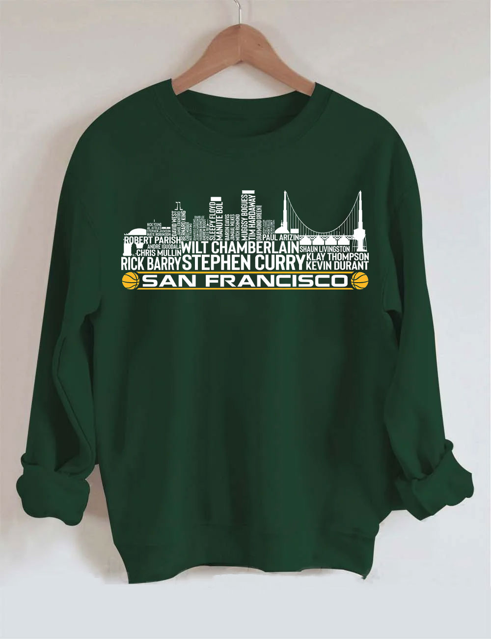 Golden State Basketball Team All Time Sweatshirt