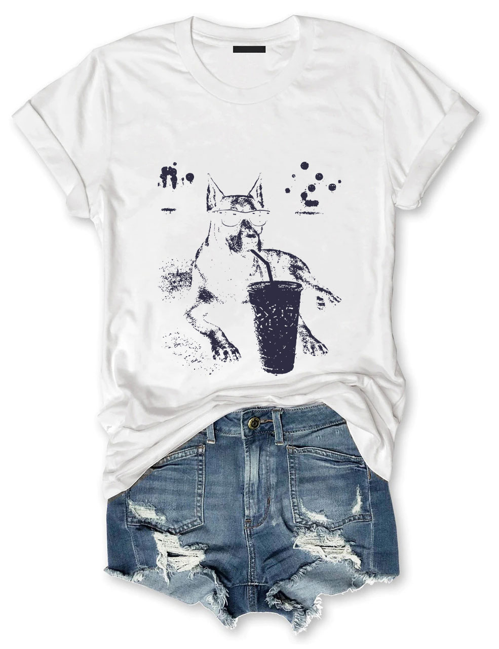 Doberman Iced Coffee T-shirt